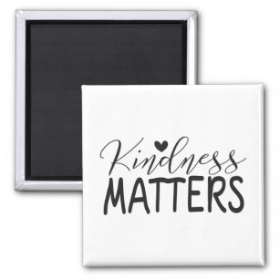 Kindness matters square sticker magnet