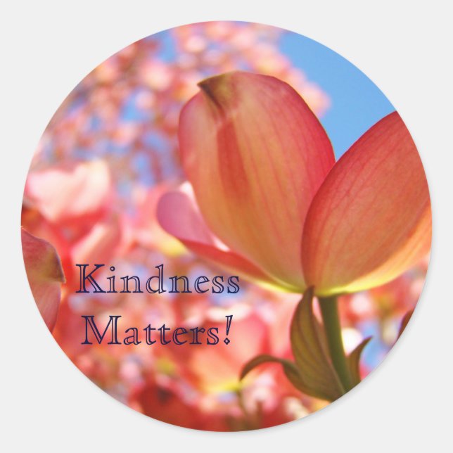 Kindness Matters! stickers guérison Pink Dogwoods (Devant)