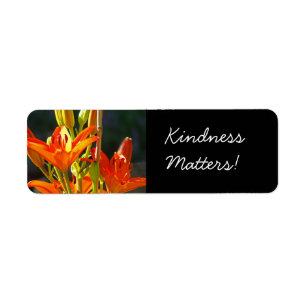 Kindness Matters! stickers Orang Lily Flowers