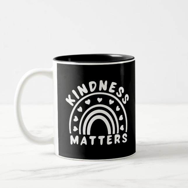 Kindness Matters Two-Tone Coffee Mug (Left)