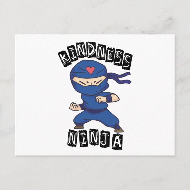 Kindness Ninja, Fight against Bullying Postcard (Front)