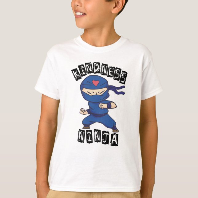 Kindness Ninja, Fight against Bullying T-Shirt (Front)