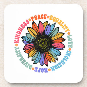 Kindness Peace Equality Love Hope Diversity Human Coaster