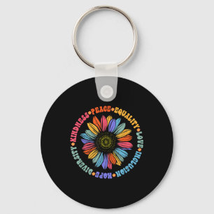 Kindness Peace Equality Love Hope Diversity Human  Keychain