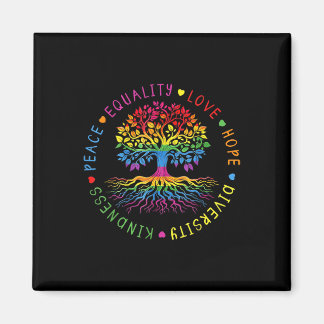 Kindness Peace Equality Love Hope Diversity Human Magnet