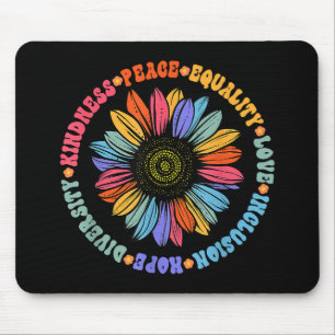 Kindness Peace Equality Love Hope Diversity Human  Mouse Pad
