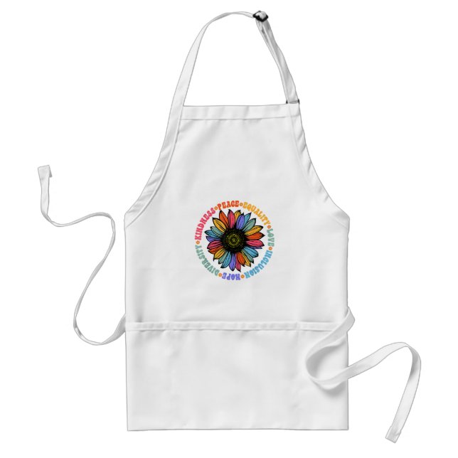 Kindness Peace Equality Love Hope Diversity Human  Standard Apron (Front)