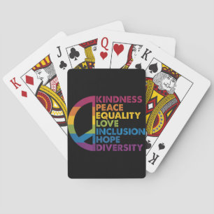 Kindness Peace Equality Love Inclusion Hope Divers Playing Cards