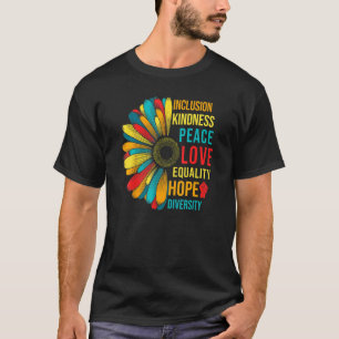Kindness Peace Equality Love Inclusion Hope Divers T-Shirt