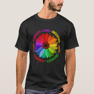 Kindness Peace Equality Love Inclusion Hope Divers T-Shirt