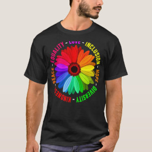 Kindness Peace Equality Love Inclusion Hope Divers T-Shirt