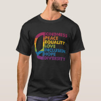 Kindness Peace Equality Love Inclusion Hope Divers