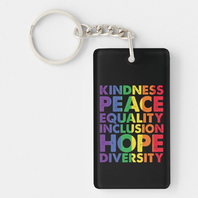 Kindness Peace Equality Love Inclusion Hope LGBT (Devant)