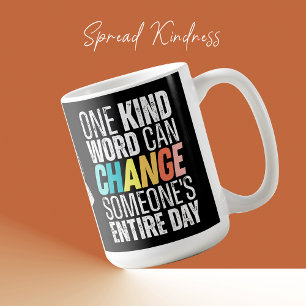 Kindness Quote Modern Trendy Inspirational Coffee Mug