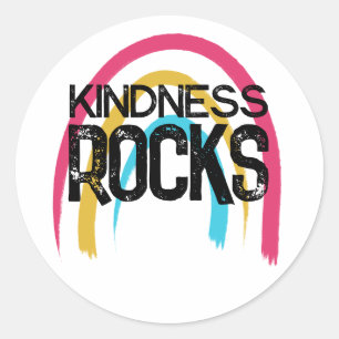 Kindness Rocks Rainbow Classic Round Sticker