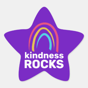 Kindness Rocks Stickers Rainbow Star