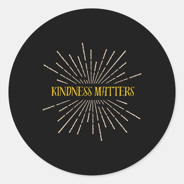 Kindness S Sticker17  Classic Round Sticker (Front)