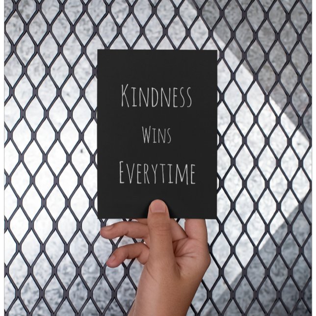 Kindness Wins Everytime Affirmation Postcard (Creator Uploaded)