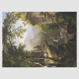 Kindred Spirits, 1849 by Asher Brown Durand Tissue Paper