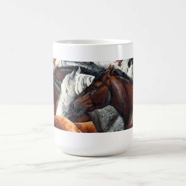 Kindred Spirits - Horse Herd Coffee Mug (Center)