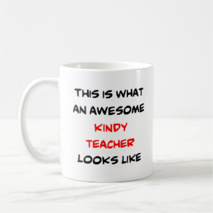 kindy teacher, awesome coffee mug
