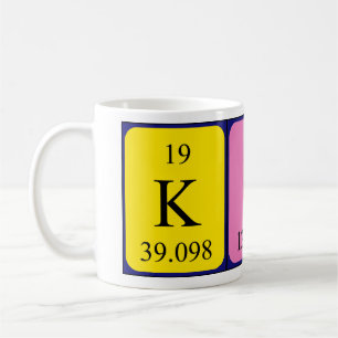 Kine nom de table périodique mug