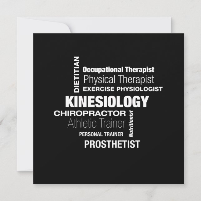 Kinesiology Kinesiologist Physio Physical Therapis Invitation (Front)