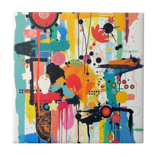 Kinetic Colour Burst Tile (Front)
