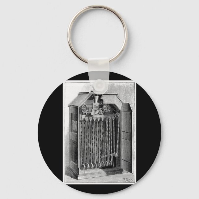 Kinetoscope Diagram Keychain (Front)