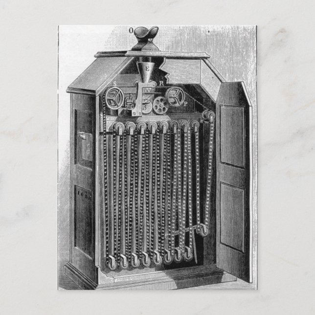 Kinetoscope Diagram Postcard (Front)