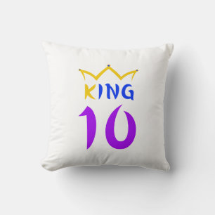 King 10 throw pillow