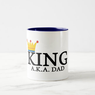 KING A.K.A. DAD Two-Tone COFFEE MUG