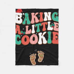 King A Little Cookie Cute Christmas Pregnancy Anno Fleece Blanket