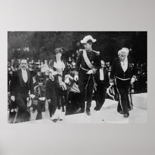 King Albert & Queen Elizabeth Ghent expo 1913 Poster