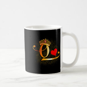 King &amp; Queen Of Hearts Crown Couple Saint Vale Coffee Mug