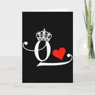 King &amp; Queen Of Hearts Matching Couple Saint V Card
