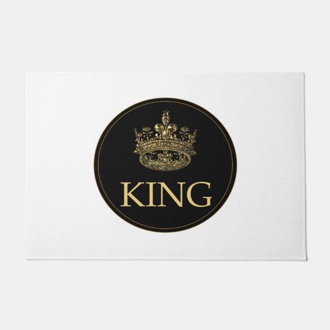 King and Crown Royal Emblem Doormat (Front)