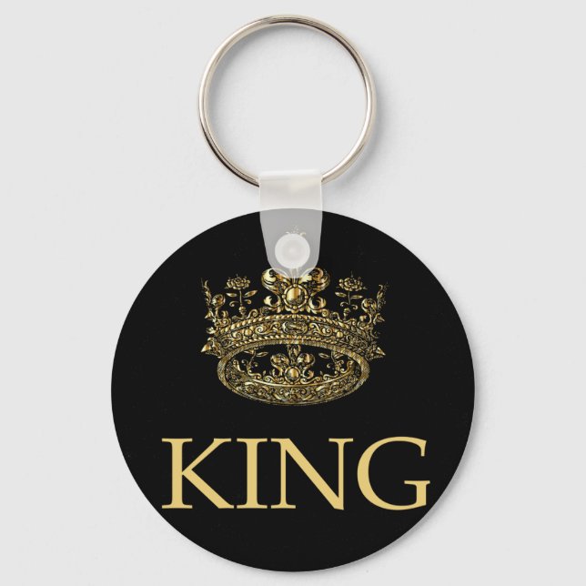 King and Crown Royal Emblem Keychain (Front)