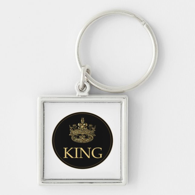 King and Crown Royal Emblem Keychain (Front)
