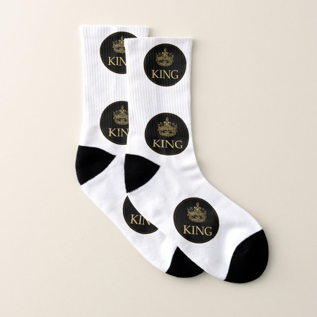 King and Crown Royal Emblem Socks (Pair)