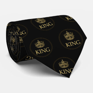 King and Crown Royal Emblem Tie