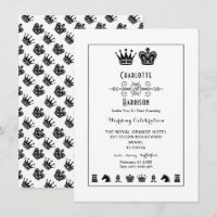 King And Queen Chess Board Game Evening Wedding