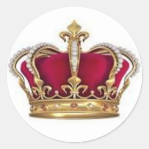 King and Queen Crown Sticker