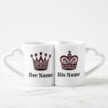 King and Queen Crowns His and Hers Personalized