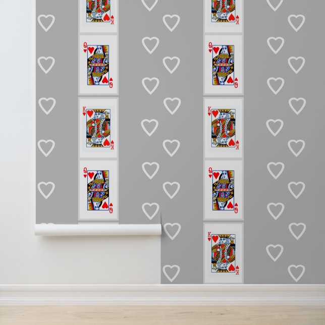 King and Queen of Hearts playing cards Wallpaper (Application)