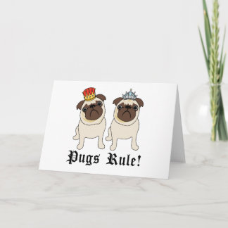 King and Queen Pug Cards (blank)