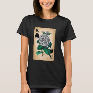 King And Queen Skull - 12 Card Hearts Flush Couple T-Shirt