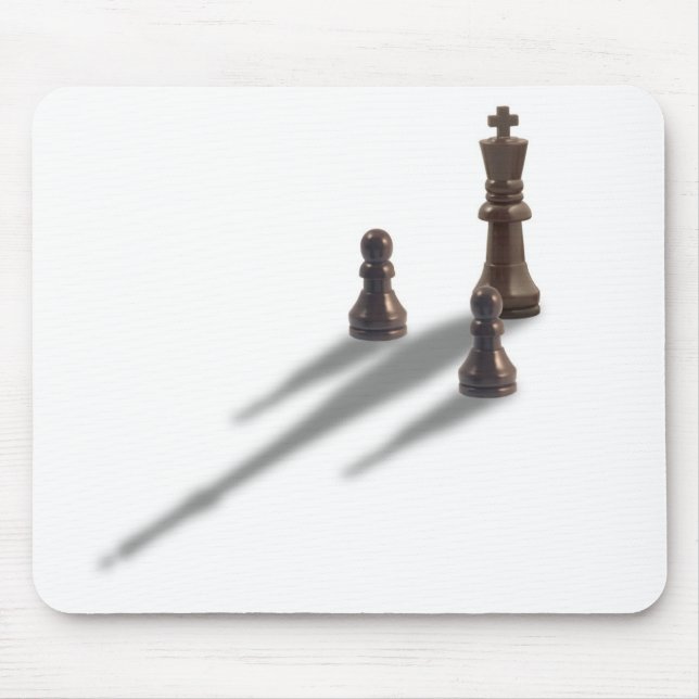 King and two Pawns Mouse Pad (Front)