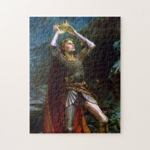 King Arthur, 1903 by Charles Ernest Butler Jigsaw Puzzle