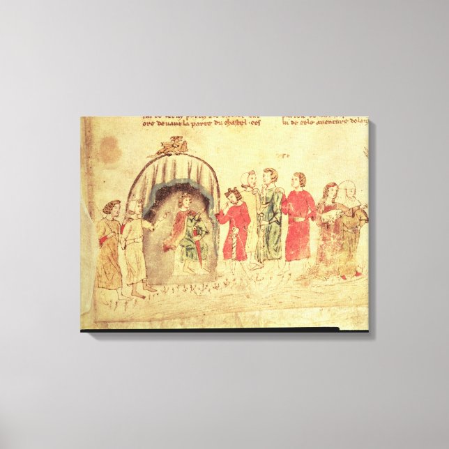 King Arthur and his Court, from the Roman Canvas Print (Front)